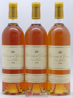 Château d'Yquem 1er Cru Classé Supérieur  1998 - Lot of 3 Bottles