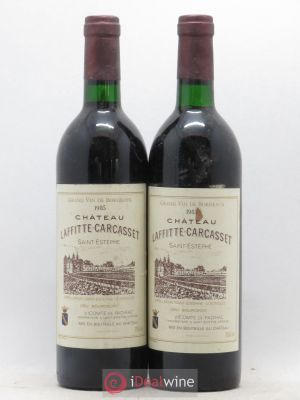 Château Laffitte Carcasset Cru Bourgeois  1985 - Lot of 2 Bottles