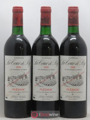 Château La Tour de By Cru Bourgeois  1986 - Lot of 3 Bottles