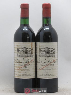 Château le Crock Cru Bourgeois  1983 - Lot of 2 Bottles