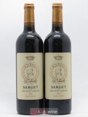 Sarget de Gruaud Larose Second Vin  2016 - Lot de 2 Bouteilles