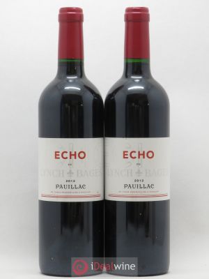 Echo de Lynch Bages Second vin  2012 - Lot of 2 Bottles