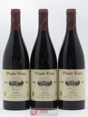 Rioja DOCa Gran Reserva Muga Prado Enea 1998 - Lot of 3 Bottles