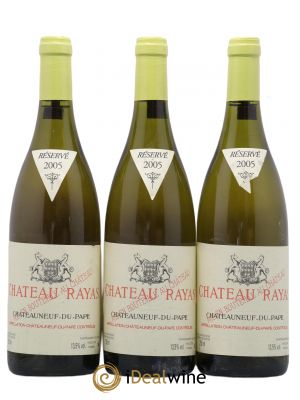 Châteauneuf-du-Pape Château Rayas Emmanuel Reynaud  2005 - Lot of 3 Bottles