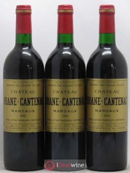 Château Brane Cantenac 2ème Grand Cru Classé  1993 - Lot de 3 Bouteilles