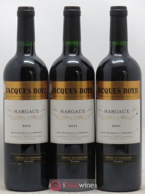 - Margaux Château Jacques Boyd 2011 - Lot of 3 Bottles