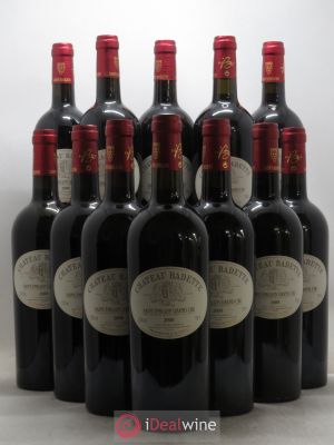 Saint-Émilion Grand Cru Château Badette cuvée Prestige 2000 - Lot of 12 Bottles