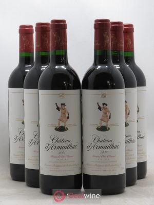 Château d'Armailhac - Mouton Baron(ne) Philippe 5ème Grand Cru Classé  2001 - Lot of 6 Bottles
