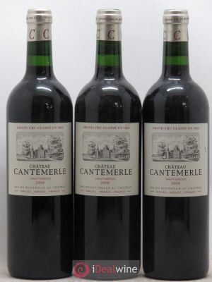 Château Cantemerle 5ème Grand Cru Classé  2008 - Lot of 3 Bottles