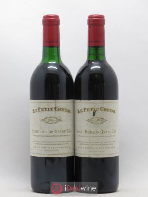 Le Petit Cheval Second Vin  1989 - Lot of 2 Bottles