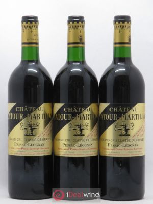 Château Latour-Martillac Cru Classé de Graves  1995 - Lot de 3 Bouteilles