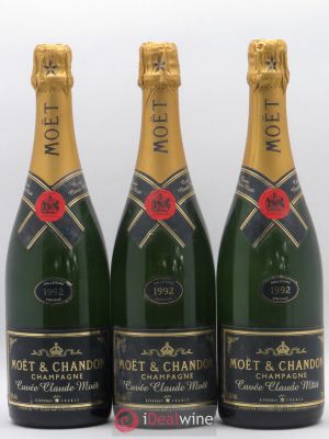 Champagne Moet et Chandon Cuvée Claude Moet 1992 - Lot de 3 Bouteilles