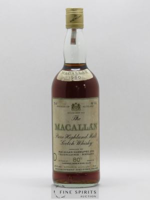 Macallan (The) 1960 Campbell, Hope and King, Elgin Sherry Wood Matured Import by Centrachat, Paris bottled at 80° Proof   - Lot de 1 Bouteille