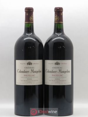 Château Colombier Monpelou Cru Bourgeois (sans prix de réserve) 2005 - Lot de 2 Magnums
