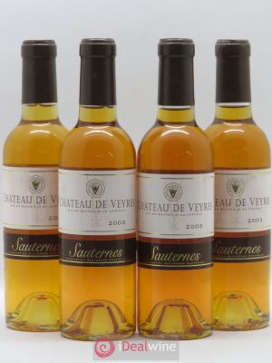 Sauternes Château de Veyres (sans prix de réserve) 2003 - Lot de 4 Demi-bouteilles