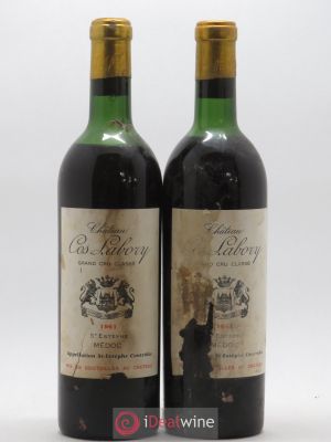 Château Cos Labory 5ème Grand Cru Classé  1961 - Lot of 2 Bottles