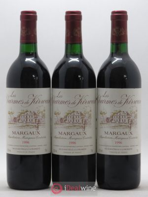 Charmes de Kirwan Second Vin  1996 - Lot de 3 Bouteilles