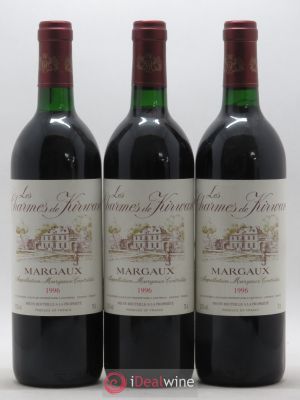 Charmes de Kirwan Second Vin  1996 - Lot de 3 Bouteilles