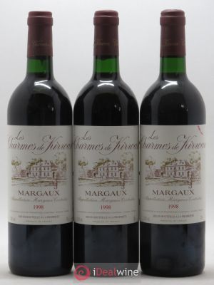 Charmes de Kirwan Second Vin  1998 - Lot de 3 Bouteilles