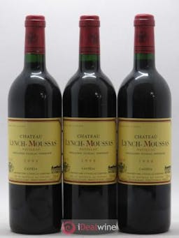 Château Lynch Moussas 5ème Grand Cru Classé  1998 - Lot of 3 Bottles
