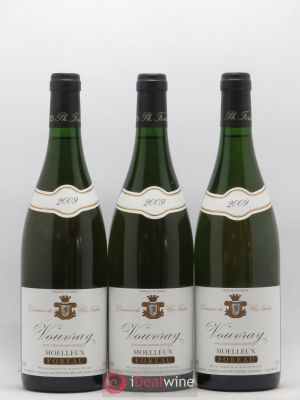 Vouvray Moelleux Clos Naudin - Philippe Foreau (no reserve) 2009 - Lot of 3 Bottles