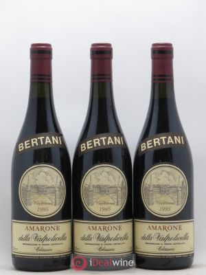 Amarone della Valpolicella DOC Bertani 1995 - Lot de 3 Bouteilles