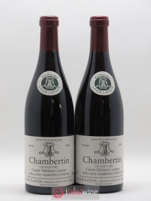 Chambertin Grand Cru Cuvée Héritiers Latour Louis Latour (Domaine)  2001 - Lot of 2 Bottles