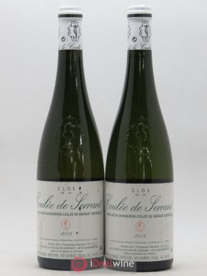 Savennières Clos de la Coulée de Serrant Vignobles de la Coulée de Serrant - Nicolas Joly  2008 - Lot of 2 Bottles