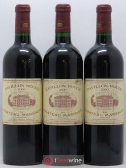 Pavillon Rouge du Château Margaux Second Vin  2000 - Lot of 3 Bottles