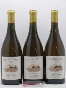 Vouvray Le Haut-Lieu Demi-Sec Huet (Domaine)  2007 - Lot of 3 Bottles