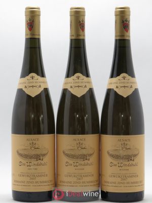 Alsace Clos Windsbuhl Zind-Humbrecht (Domaine)  2007 - Lot of 3 Bottles