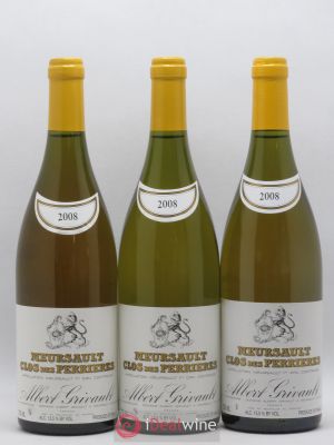 Meursault 1er Cru Clos des Perrières Monopole Albert Grivault (Domaine)  2008 - Lot of 3 Bottles