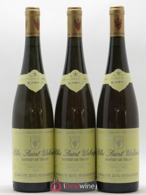 Pinot Gris Grand Cru Rangen de Thann Clos Saint-Urbain Zind-Humbrecht (Domaine)  2007 - Lot de 3 Bouteilles