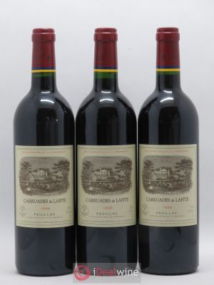 Carruades de Lafite Rothschild Second vin  1999 - Lot de 3 Bouteilles