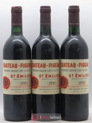 Château Figeac 1er Grand Cru Classé A  1990 - Lot of 3 Bottles