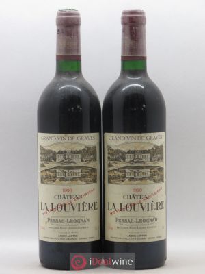 Château la Louvière  1990 - Lot of 2 Bottles