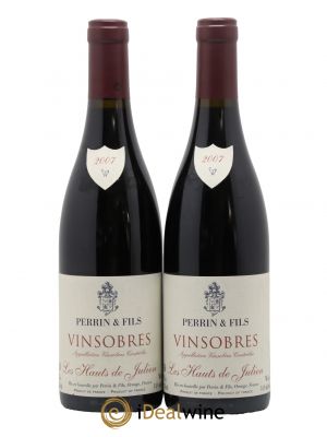 Côtes du Rhône Vinsobres Les Hautes de Julien Perrin & Fils 2007 - Lot of 2 Bottles
