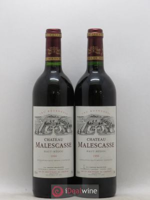 Château Malescasse Cru Bourgeois Exceptionnel  1996 - Lot de 2 Bouteilles