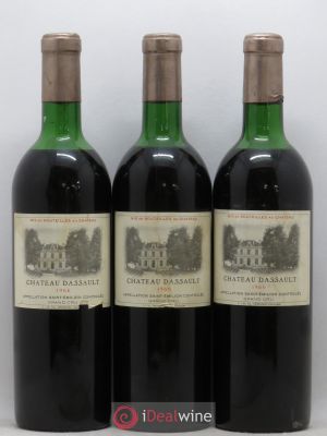 Château Dassault Grand Cru Classé  1966 - Lot of 3 Bottles