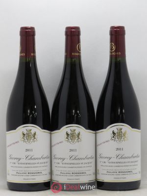 Gevrey-Chambertin 1er Cru Estournelles Saint Jacques Vieilles Vignes Philippe Rossignol 2011 - Lot of 3 Bottles