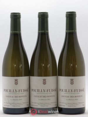 Pouilly-Fuissé Les Birbettes Château des Rontets  2012 - Lot of 3 Bottles