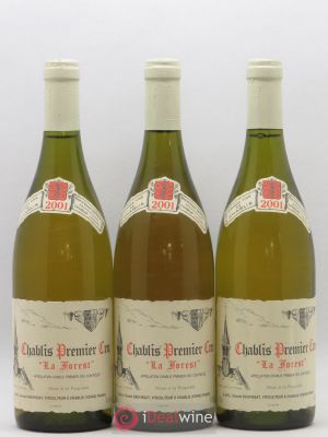 Chablis 1er Cru La Forest René et Vincent Dauvissat  2001 - Lot of 3 Bottles