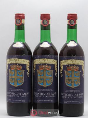 Brunello di Montalcino DOCG Torchio D'Oro Fattoria Dei Barbi 1969 - Lot of 3 Bottles
