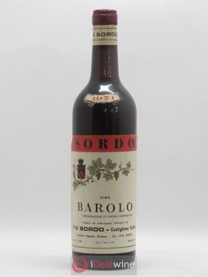 Barolo DOCG Cascina Pugnane Sordo 1971 - Lot of 1 Bottle