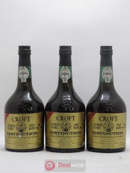 Porto Croft Porto Distinction Aged 10 years in wood (no reserve) 1974 - Lot of 3 Bottles