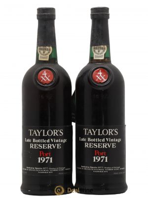 Porto Taylor's Vintage  1971 - Lot of 2 Bottles
