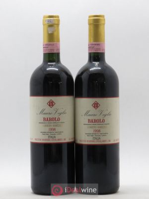 Barolo DOCG Vigneto Rocche Mauro Veglio  1998 - Lot of 2 Bottles