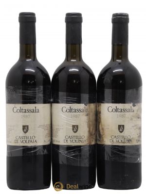 Italie Vino da Tavola Coltassala Castello di Volpaia 1987 - Lot de 3 Bouteilles