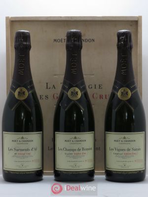Champagne Moet Coffret La Trilogie des Grands Crus  - Lot of 3 Bottles