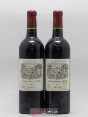 Carruades de Lafite Rothschild Second vin  2012 - Lot de 2 Bouteilles